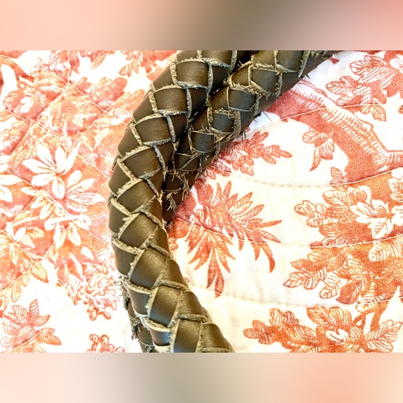 MARGOT Dark Olive Green Soft Leather Tote - Picture 10 of 11